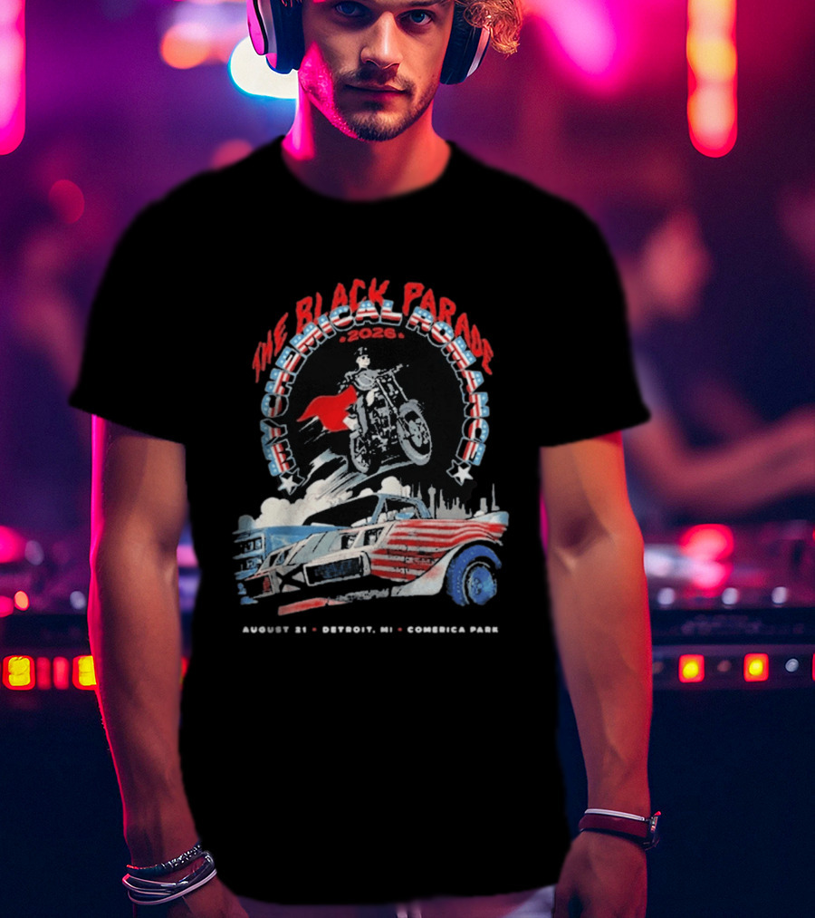 The Black Parade My Chemical Romance 2026 Detroit MI Comerica Park August 21 T-Shirt