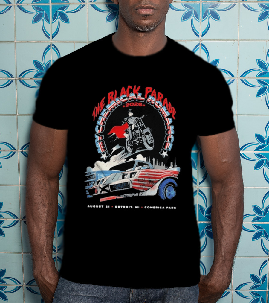 The Black Parade My Chemical Romance 2026 Detroit MI Comerica Park August 21 T-Shirt