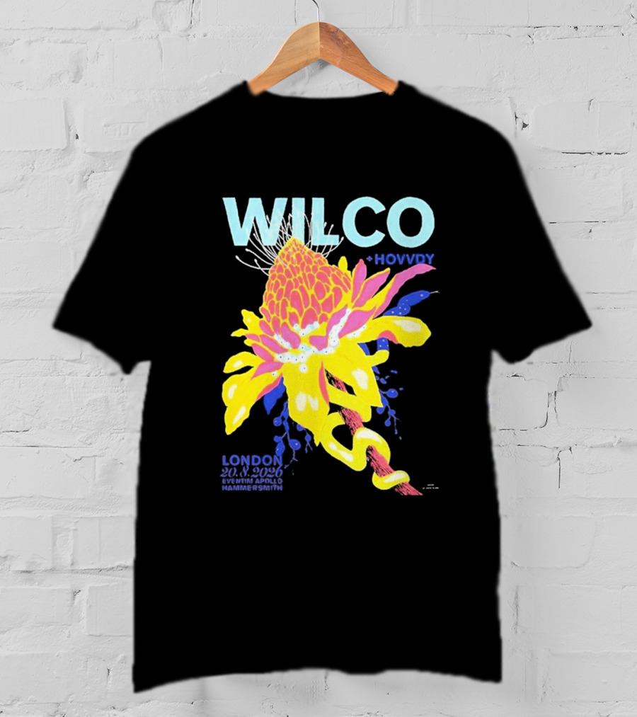 Wilco London UK Eventim Apollo Hammersmith August 20 2026 Featuring Hovvdy T-Shirt