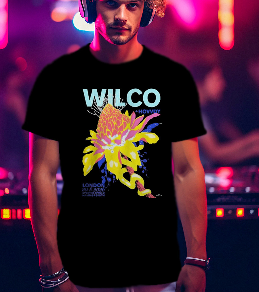 Wilco London UK Eventim Apollo Hammersmith August 20 2026 Featuring Hovvdy T-Shirt