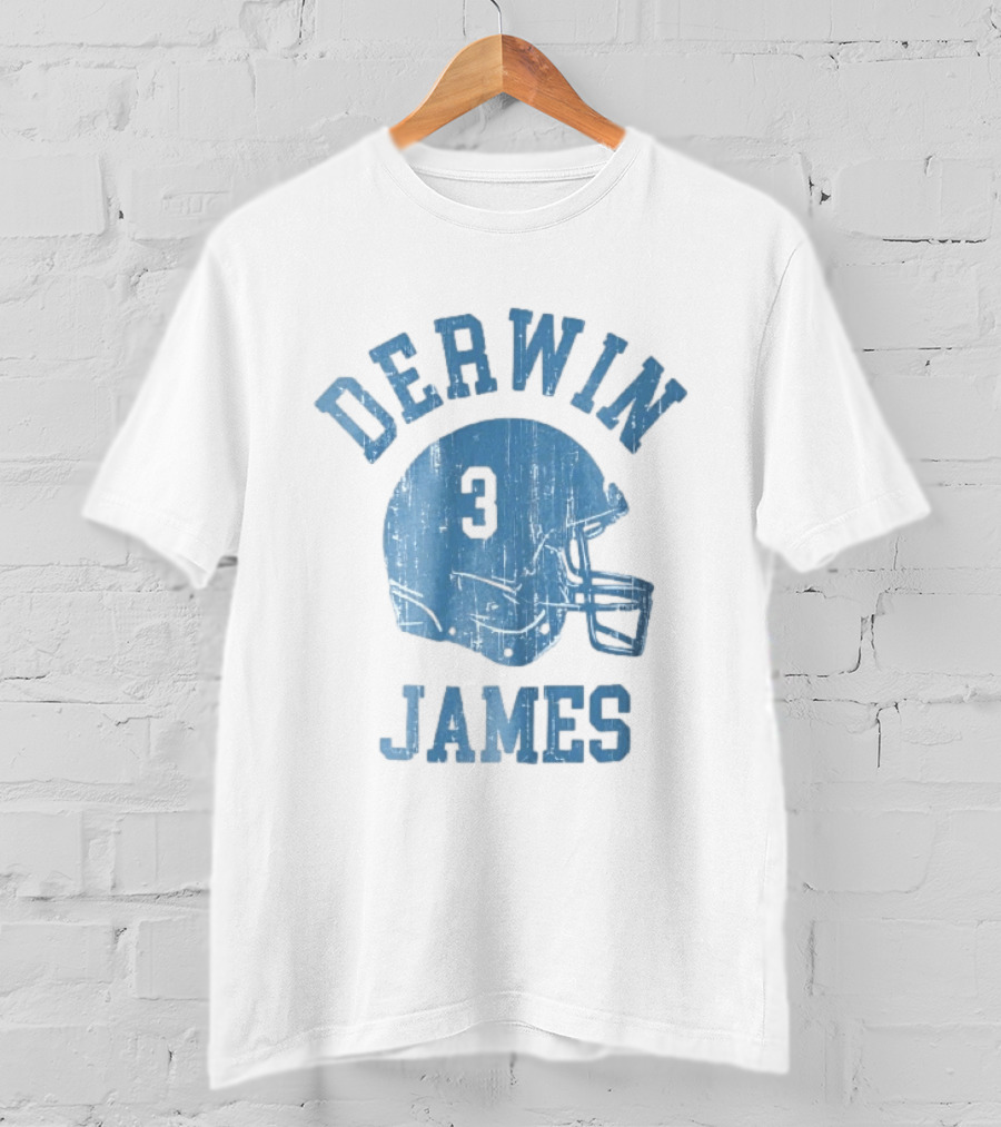 Derwin James Number 3 Distressed American Football Helmet T-Shirt
