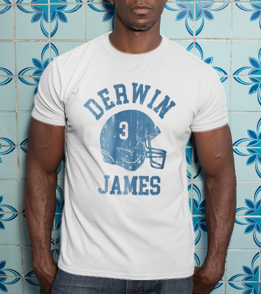 Derwin James Number 3 Distressed American Football Helmet T-Shirt