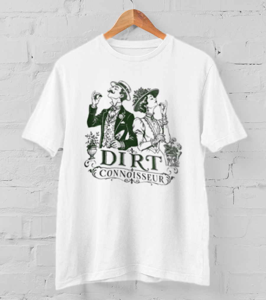 Victorian Couple Dirt Connoisseur Gardening T-Shirt