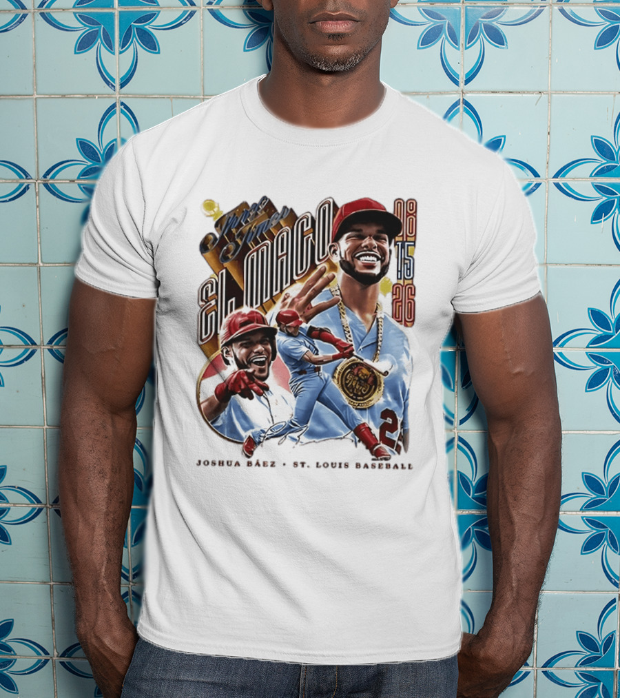 Joshua Baez El Mago 08 15 26 St Louis Baseball T-Shirt
