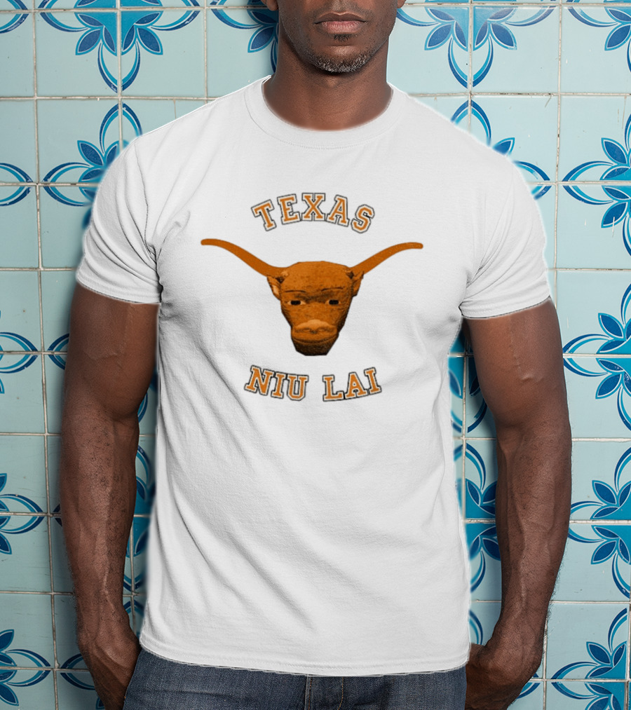 Texas Longhorn Bull Head Niu Lai T-Shirt