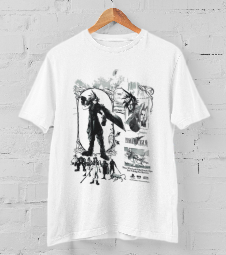 Clouded Eyes Shadows Final Fantasy VII Vintage Aesthetic T-Shirt