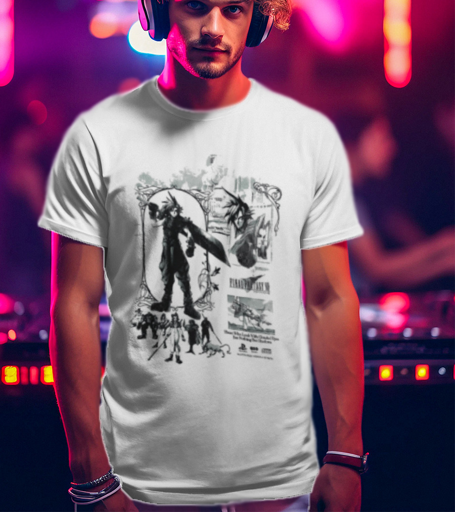 Clouded Eyes Shadows Final Fantasy VII Vintage Aesthetic T-Shirt