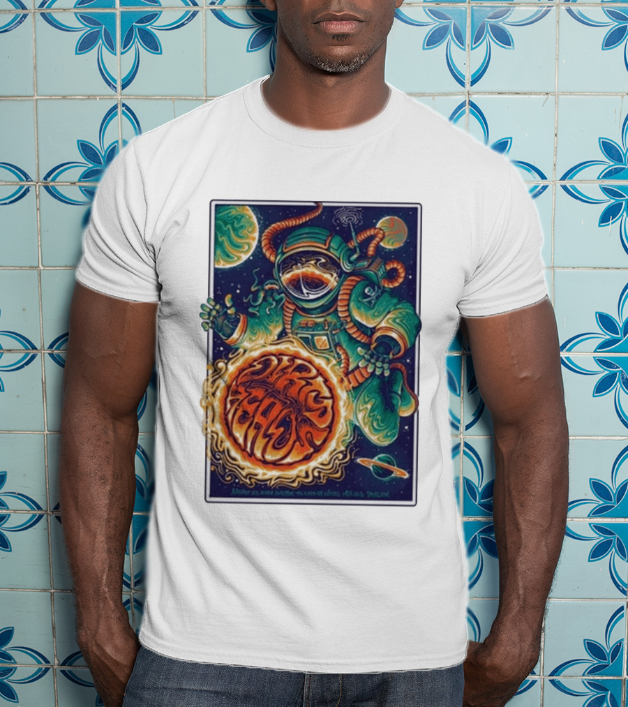 Dirty Heads Cosmic Astronaut Tour The Woodlands TX 8 23 2026 Psychedelic Space Adventure T-Shirt