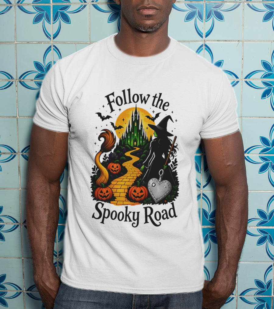 Follow The Spooky Road Wizard Of Oz Halloween Witch 2026 T-Shirt