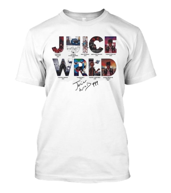 Juice WRLD 999 Death Race For Love Goodbye And Good Riddance Legends Never Die Fighting Demons The Party Never Ends Wild On Drugs T-Shirt