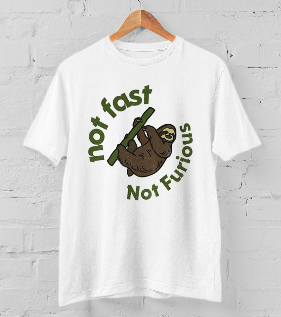 Not Fast Not Furious Sloth Climbing T-Shirt
