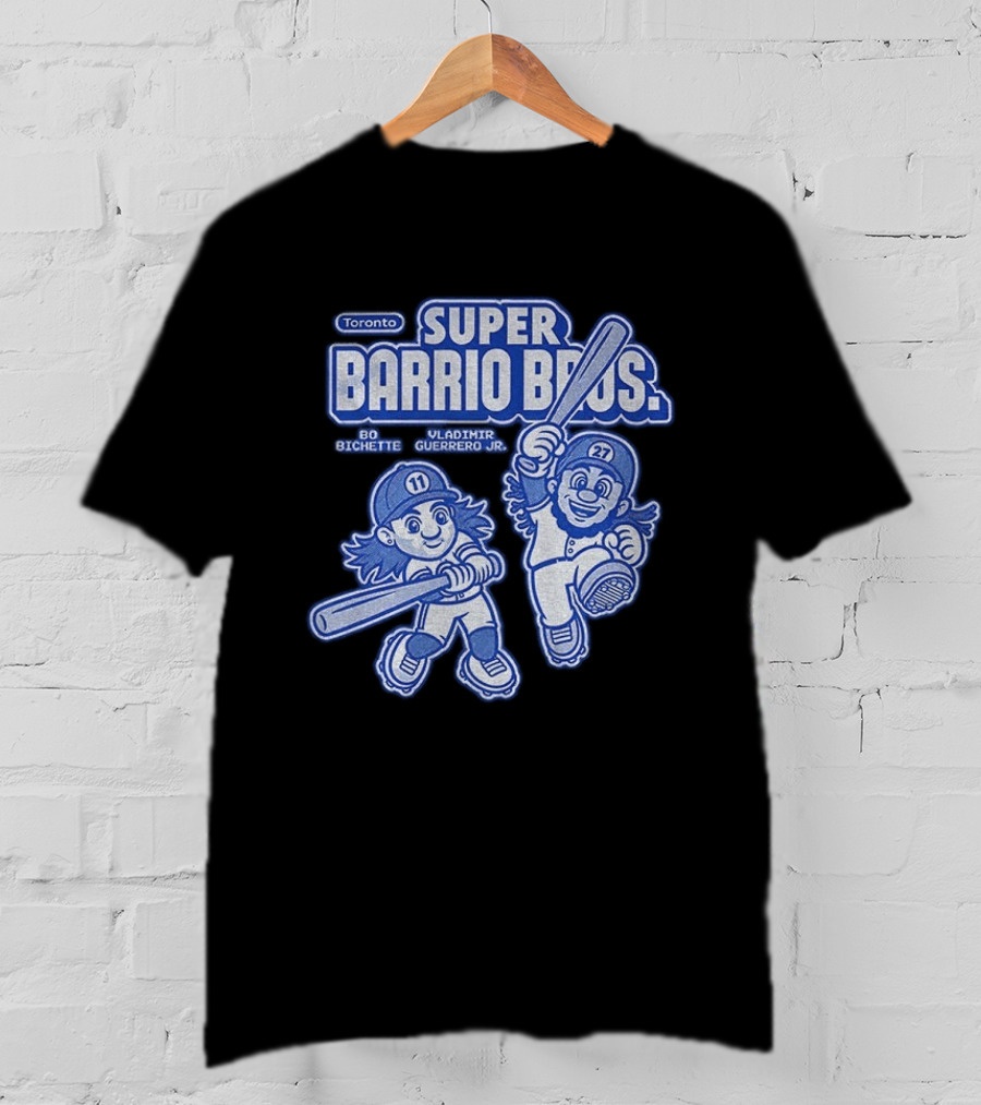 Toronto Super Barrio Bros Bo Bichette Vladimir Guerrero Jr 11 27 T-Shirt