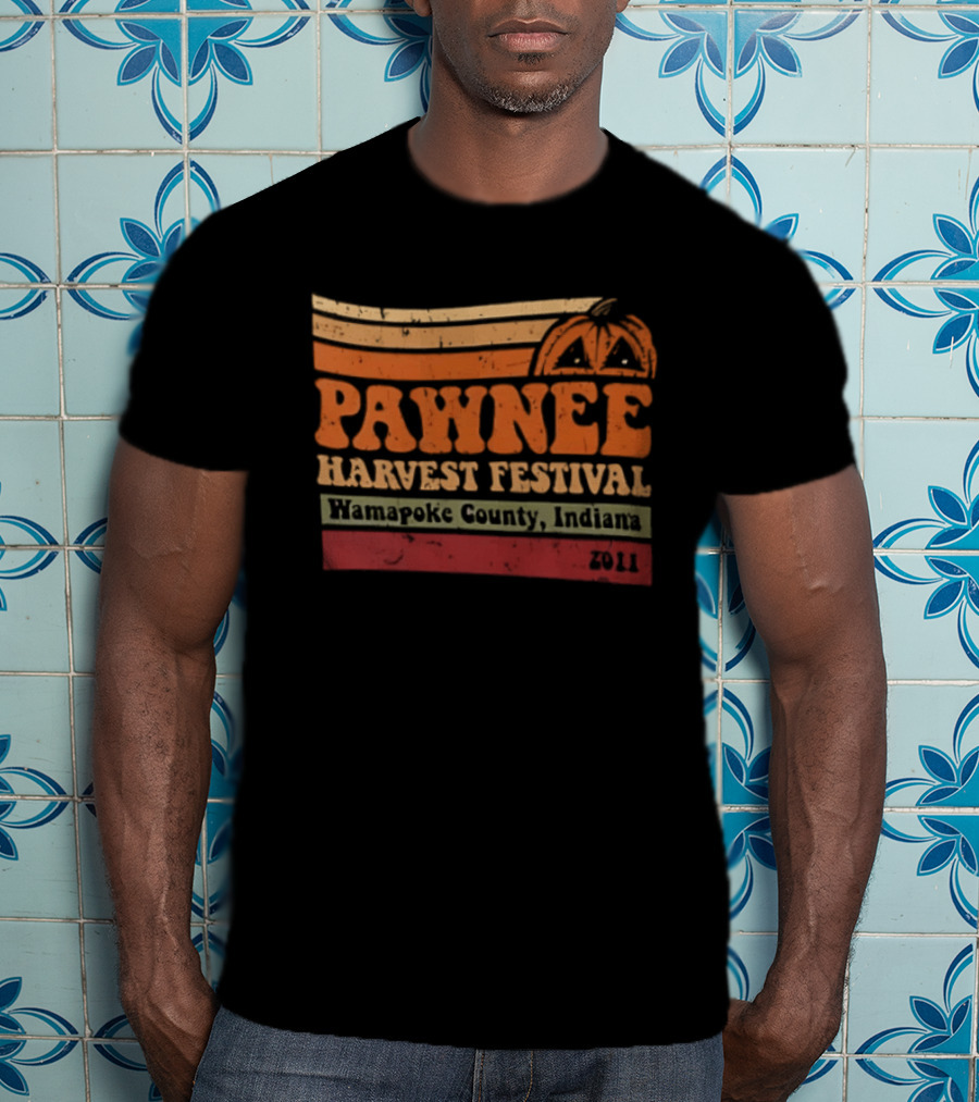 Pawnee Harvest Festival Wamapoke County Indiana 2011 Pumpkin T-Shirt