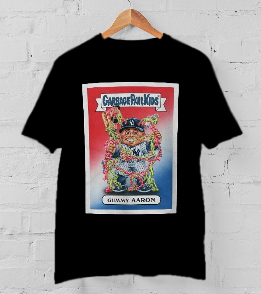 Garbage Pail Kids New York Yankees Gummy Aaron MLB Collaboration T-Shirt