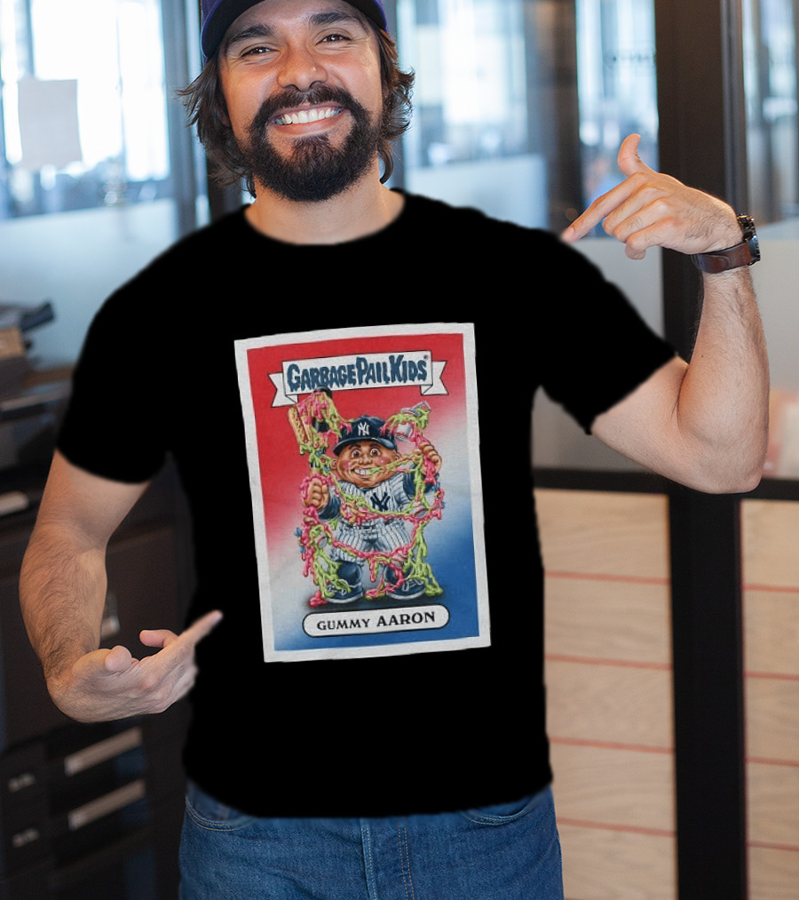 Garbage Pail Kids New York Yankees Gummy Aaron MLB Collaboration T-Shirt