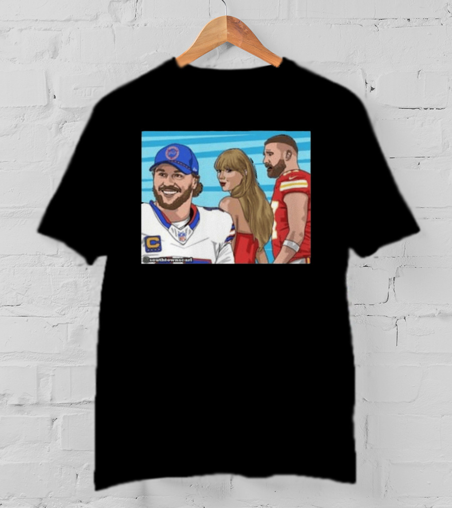 Josh Allen And Taylor With Kelce Stu McCallister सेटअप T-Shirt