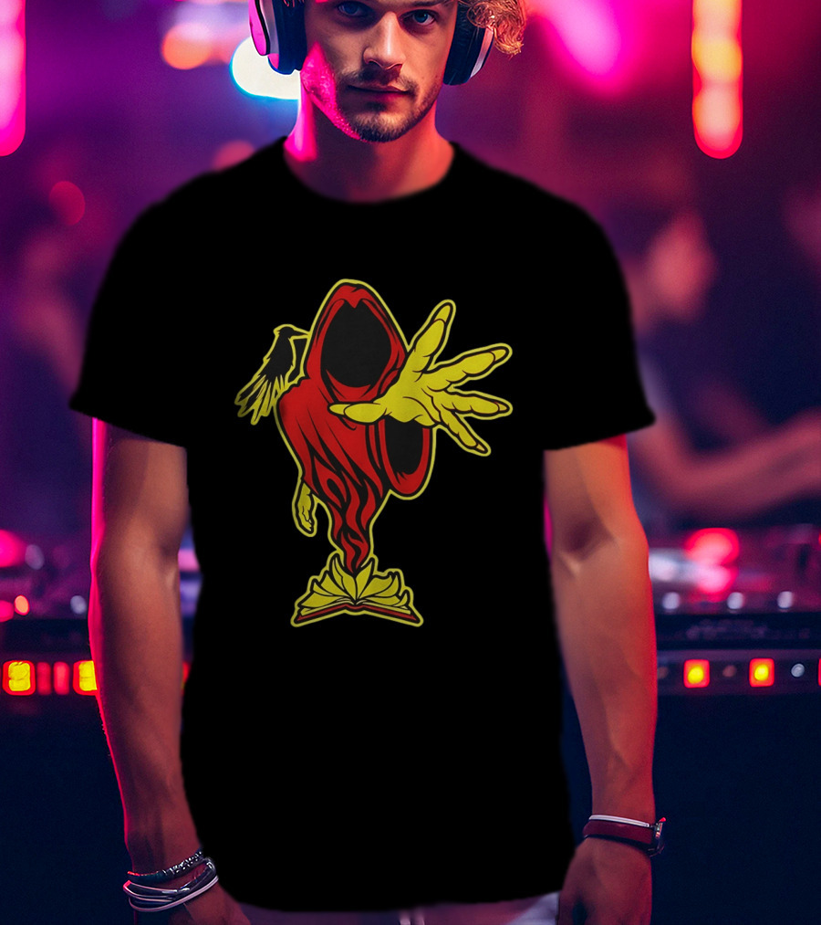 Insane Clown Posse Ringmaster Joker's Card Flame Hooded Figure T-Shirt