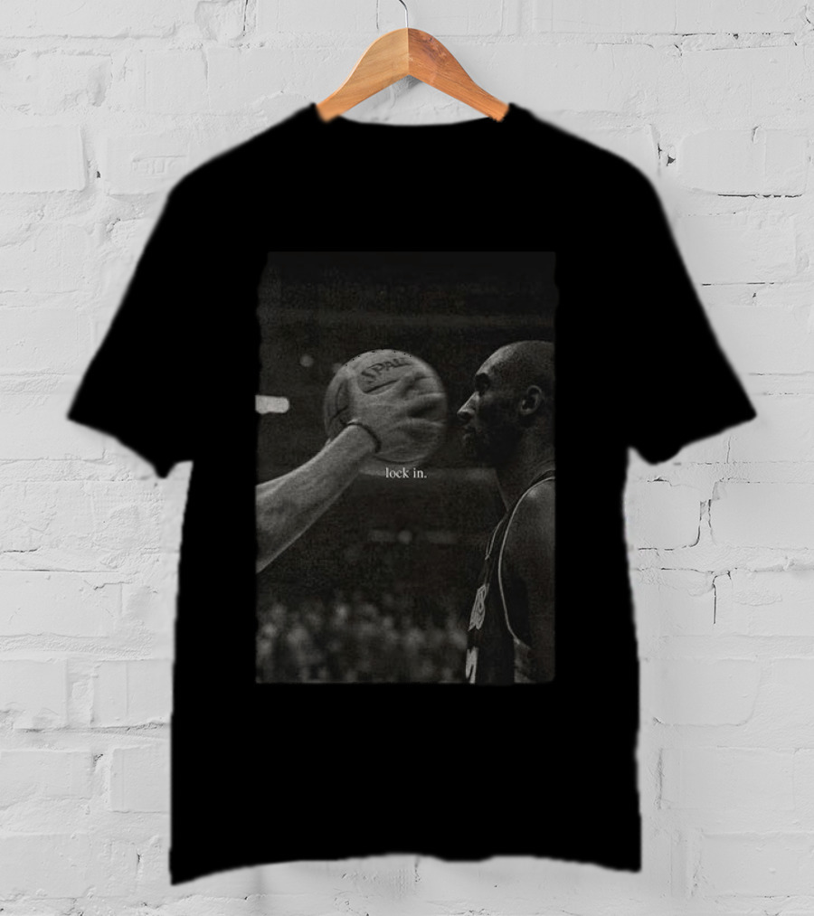Lock In Kobe Bryant Spalding Basketball T-Shirt