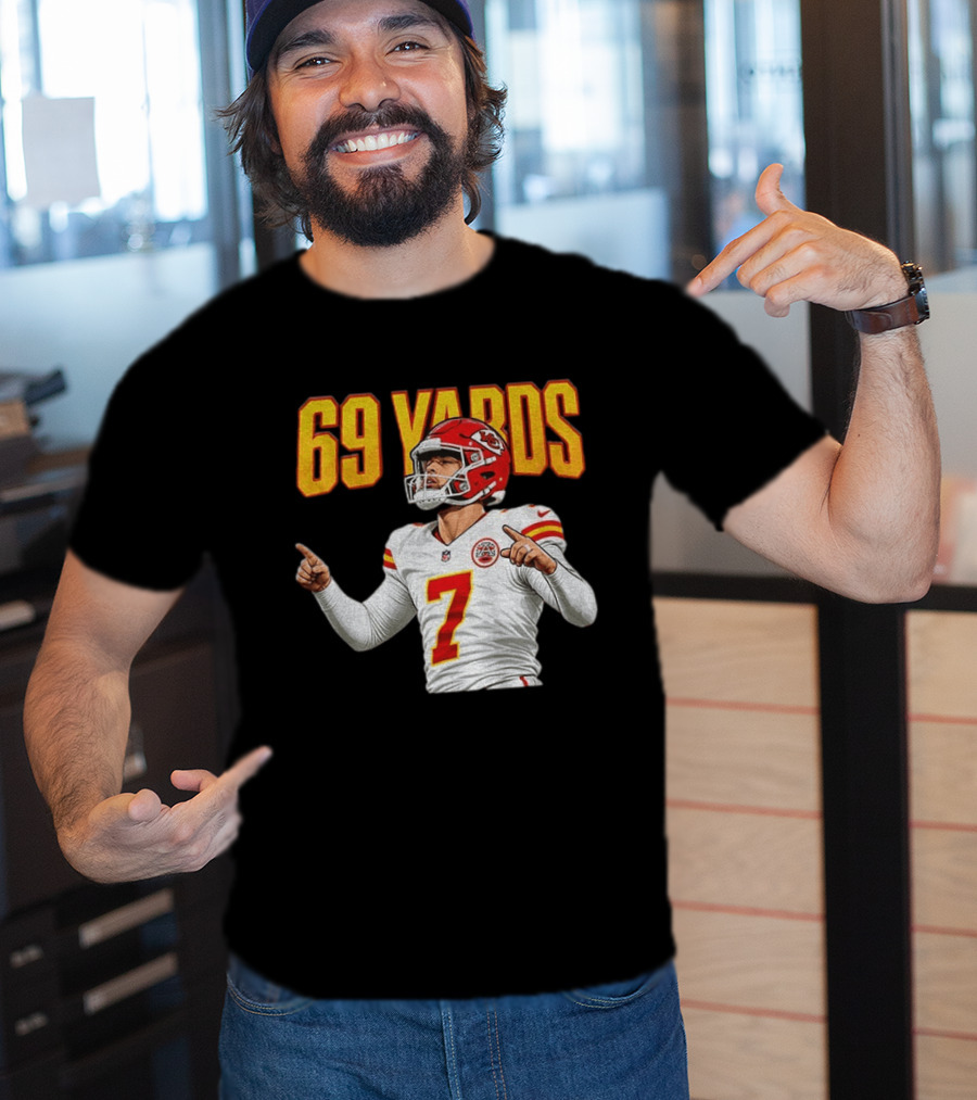 69 Yards Harrison Butker Kansas City Football Player T-Shirt