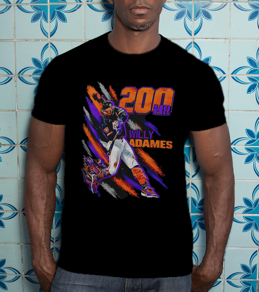 200 HR Willy Adames San Francisco Giants Baseball T-Shirt