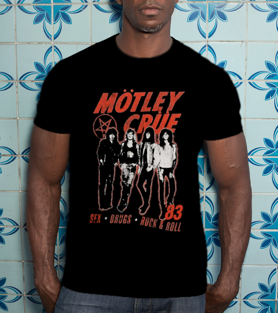 Mötley Crüe 83 Sex Drugs Rock & Roll Vintage Style 2026 T-Shirt