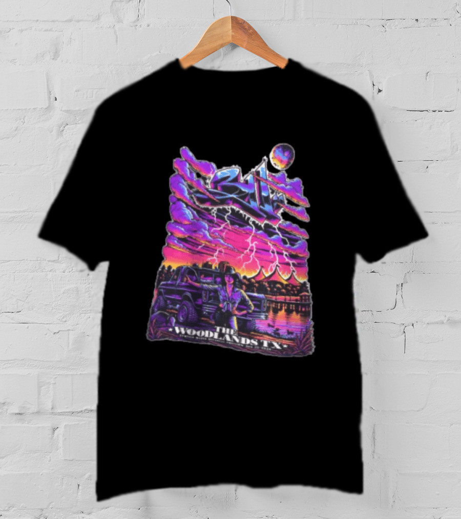 311 August 23 2026 The Cynthia Woods Mitchell Pavilion The Woodlands TX Lightning Scene T-Shirt