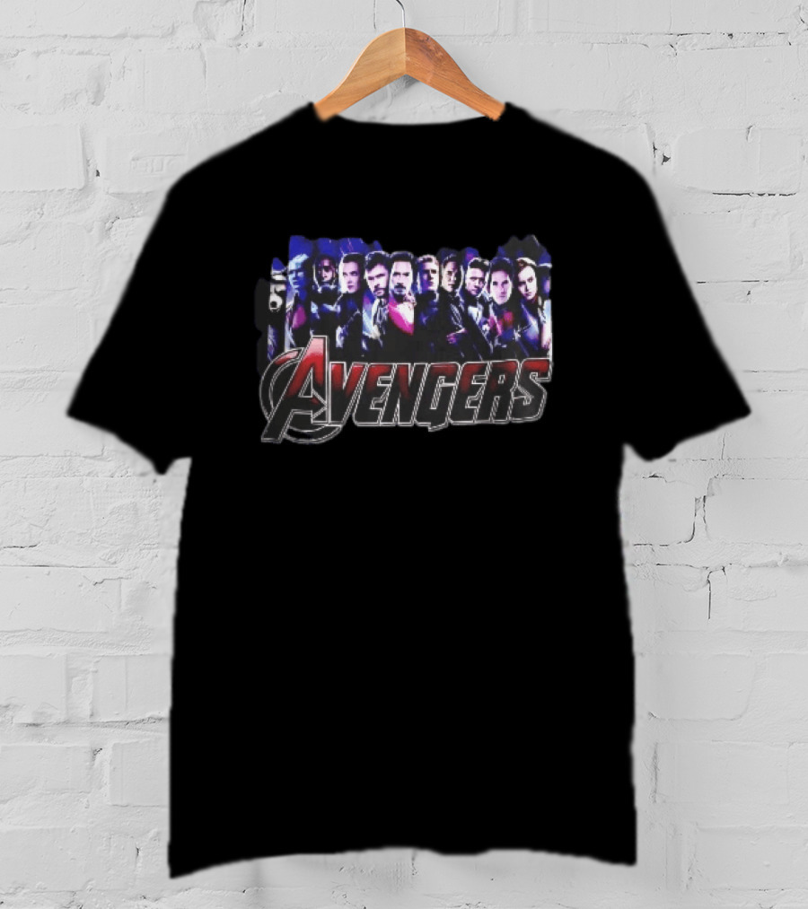 Avengers Film Superhero Cast Panels Collage T-Shirt