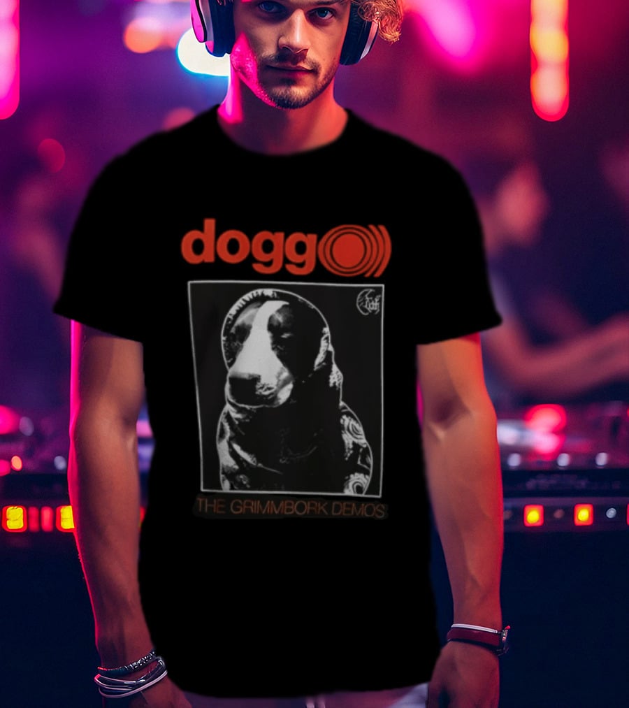 Dogg The Grimmbork Demos Monochrome Canine T-Shirt