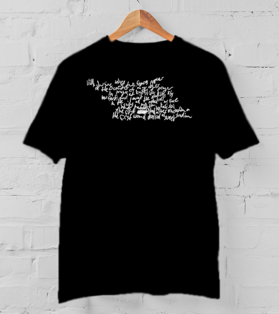 Han Jisung Ann Demeulemeester Poem Sample Vintage Script T-Shirt