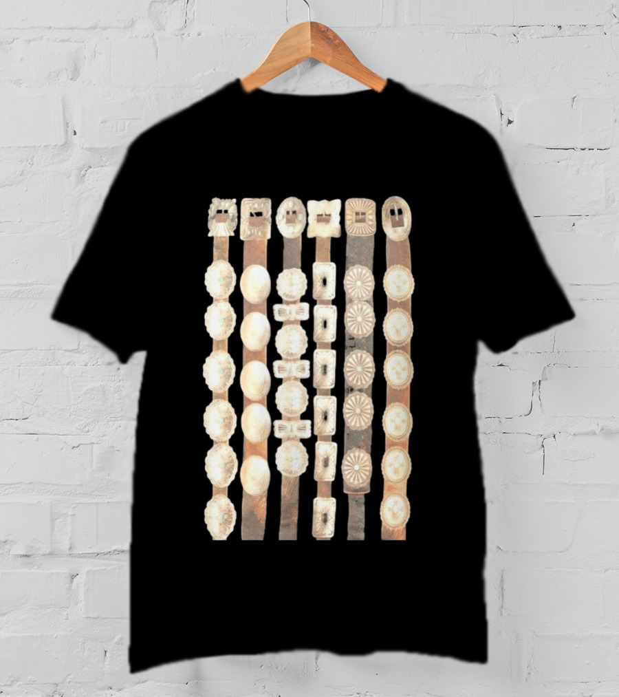 Hoshi SEVENTEEN Curtain Concho Vintage Button Straps T-Shirt