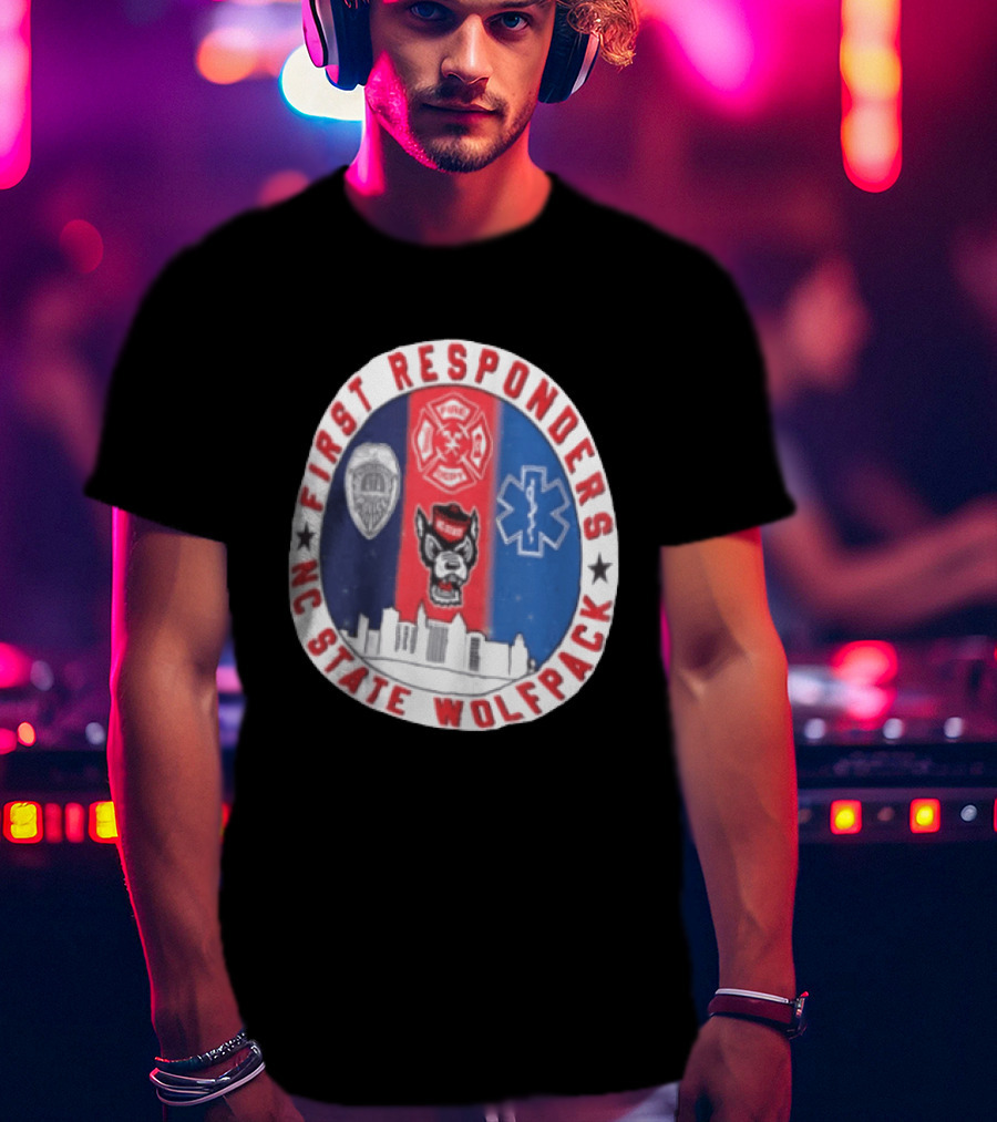 First Responders NC State Wolfpack Emergency Services T-Shirt
