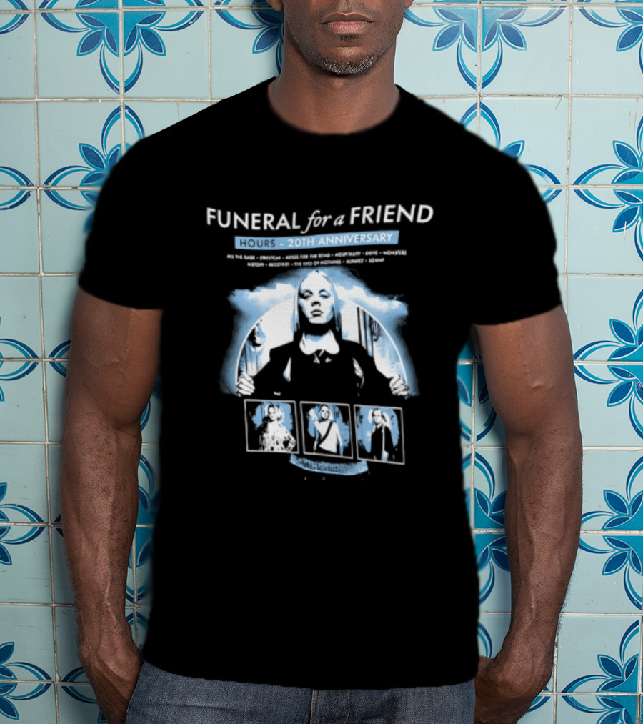 Funeral For A Friend Hours 20th Anniversary Blue Album T-Shirt