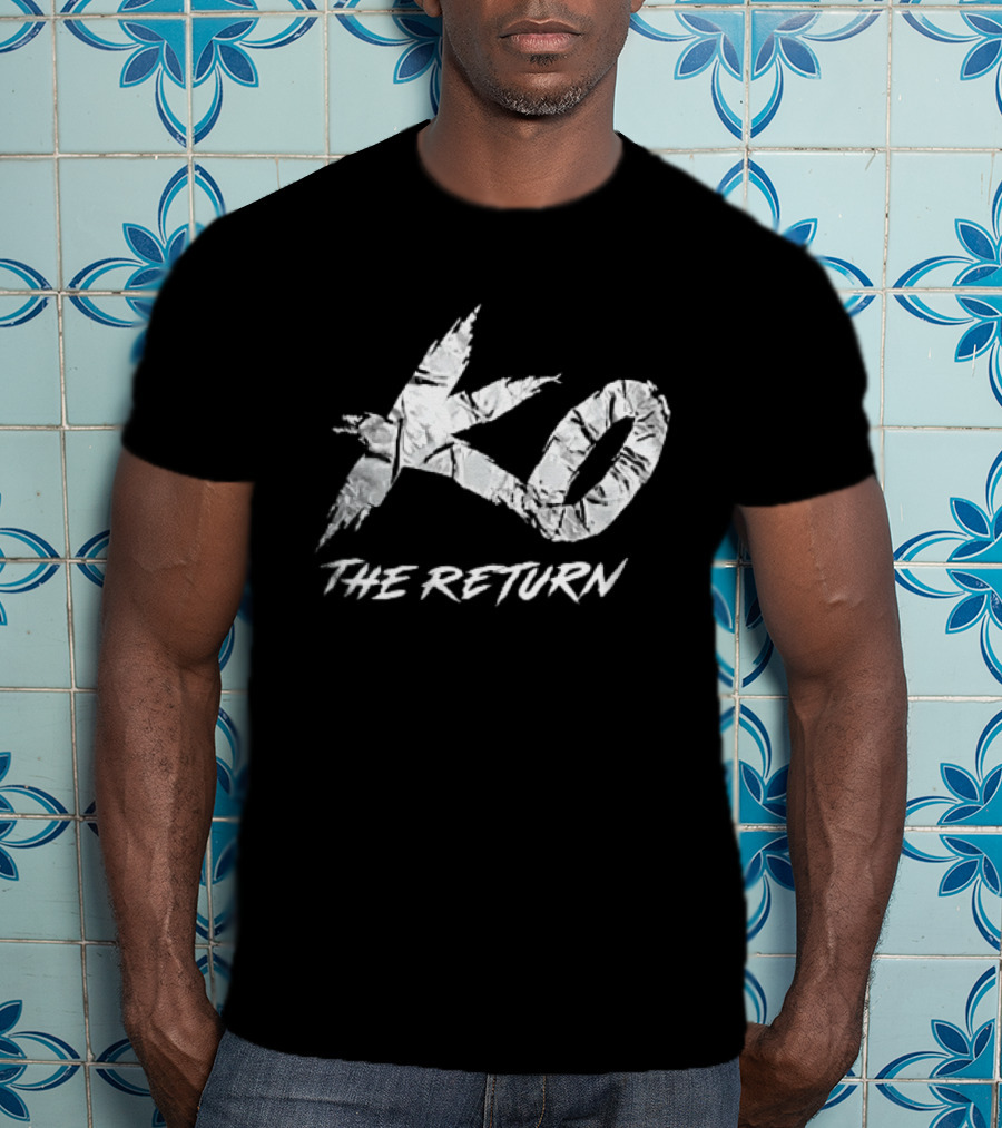 KO The Return Distressed Cracked Marble Stylized T-Shirt