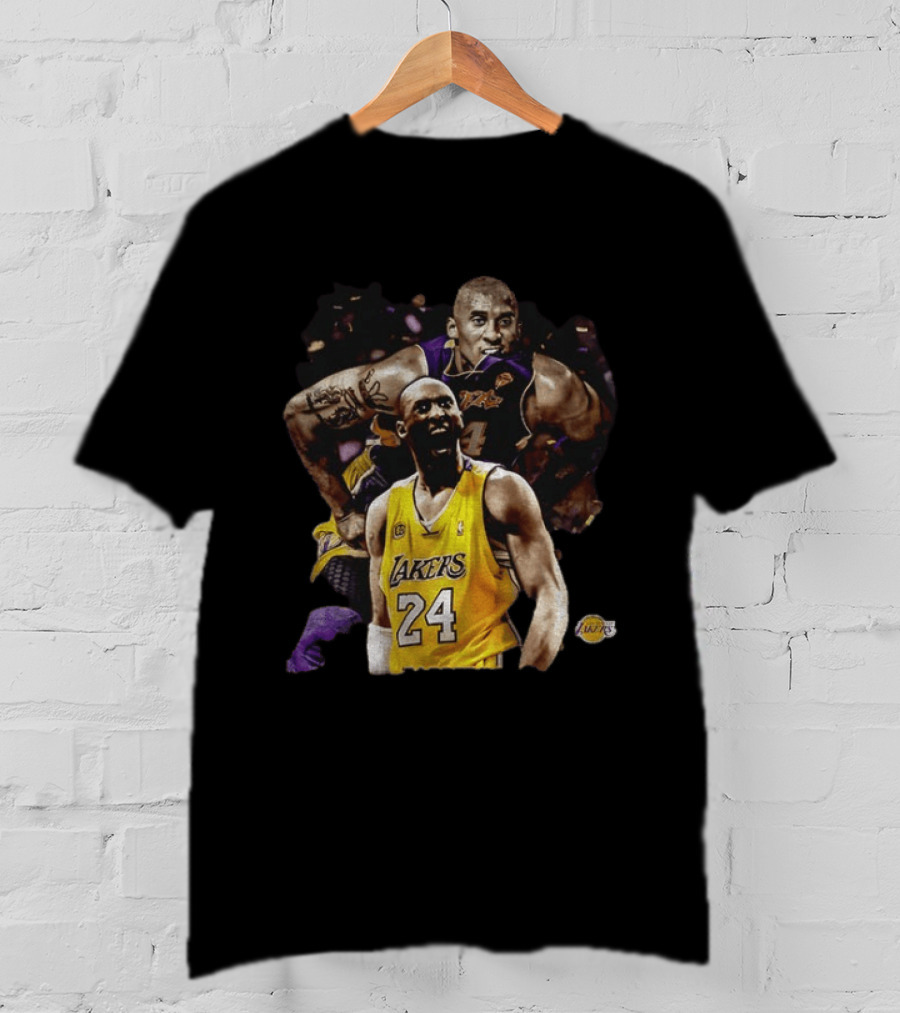 Kobe Bryant Los Angeles Lakers Number 24 Iconic Basketball Legend T-Shirt