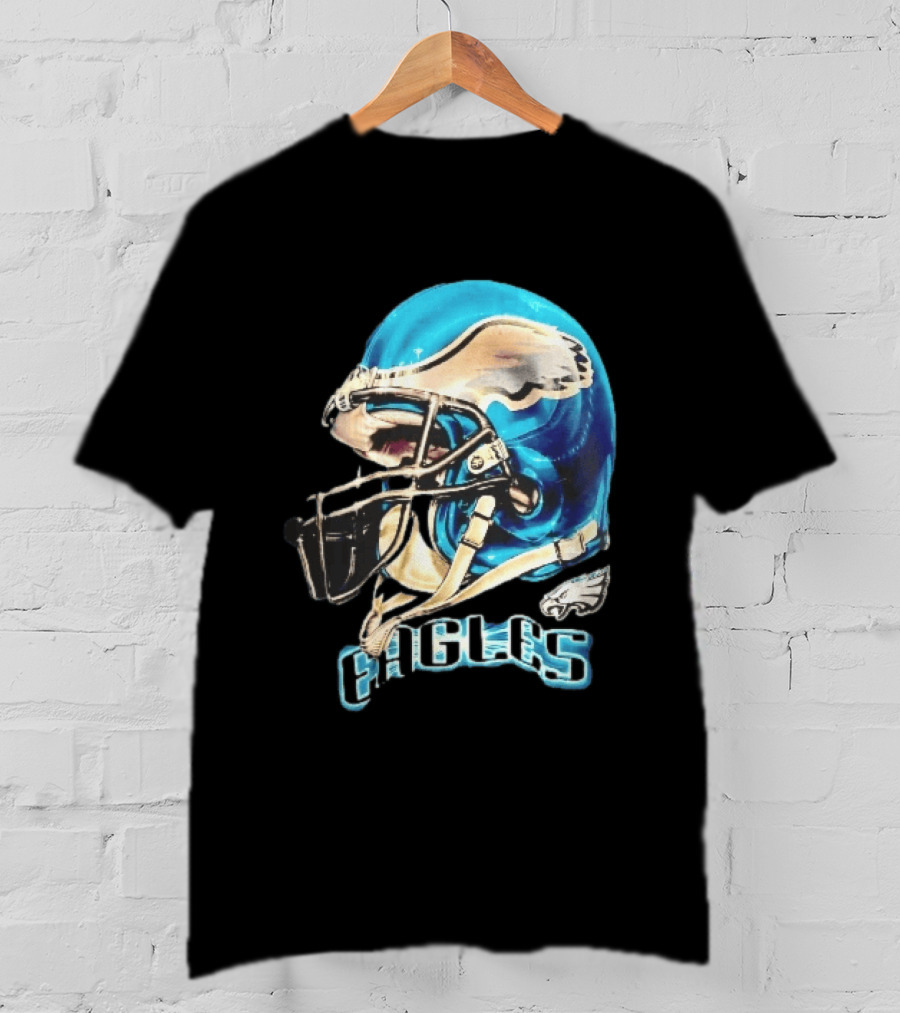 Philadelphia Eagles Blue Helmet Wing Decal EAGLES T-Shirt