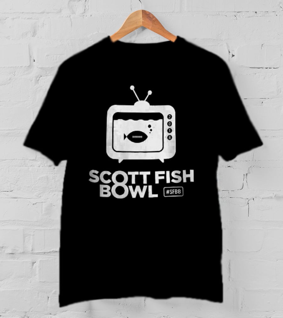 Scott Fish Bowl SFB8 2018 TV Aquarium Pigskin Bubbles T-Shirt