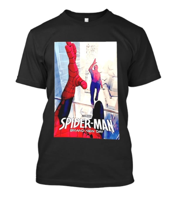 Marvel Spider Man Brand New Day High Five Scene T-Shirt