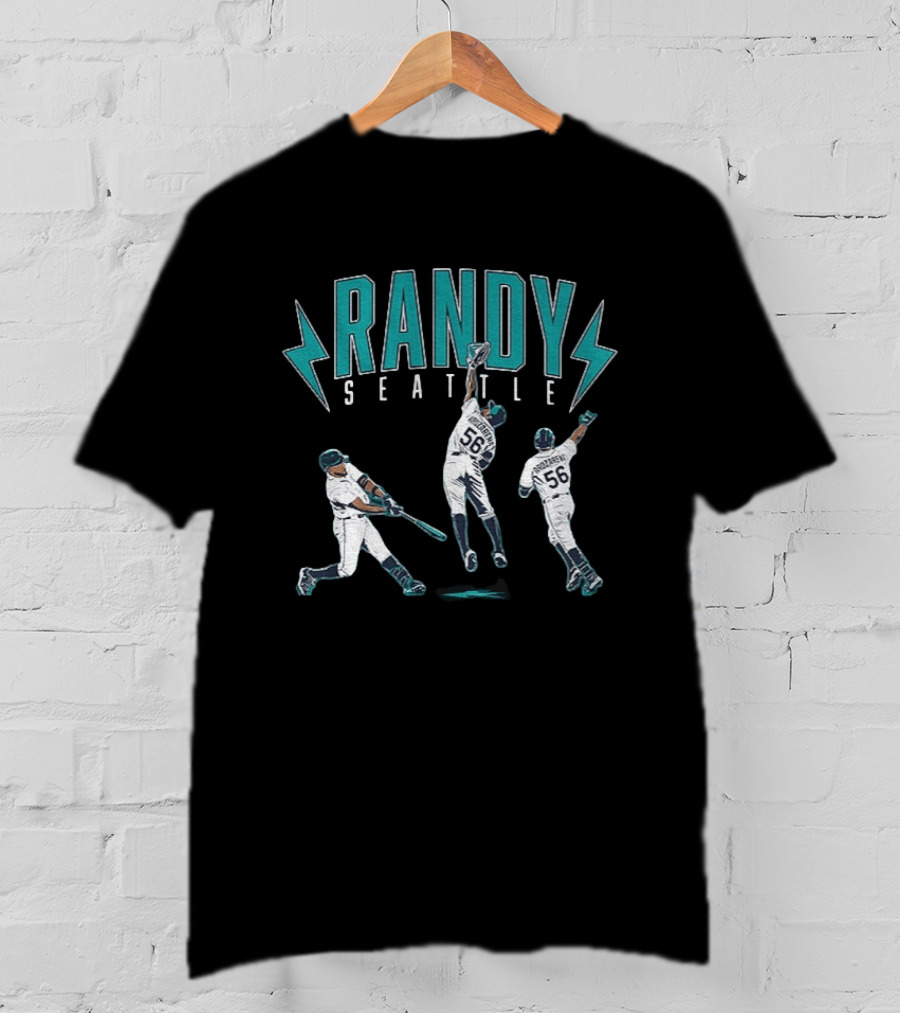 Randy Seattle Arozarena Baseball Player 56 Lightning Action T-Shirt
