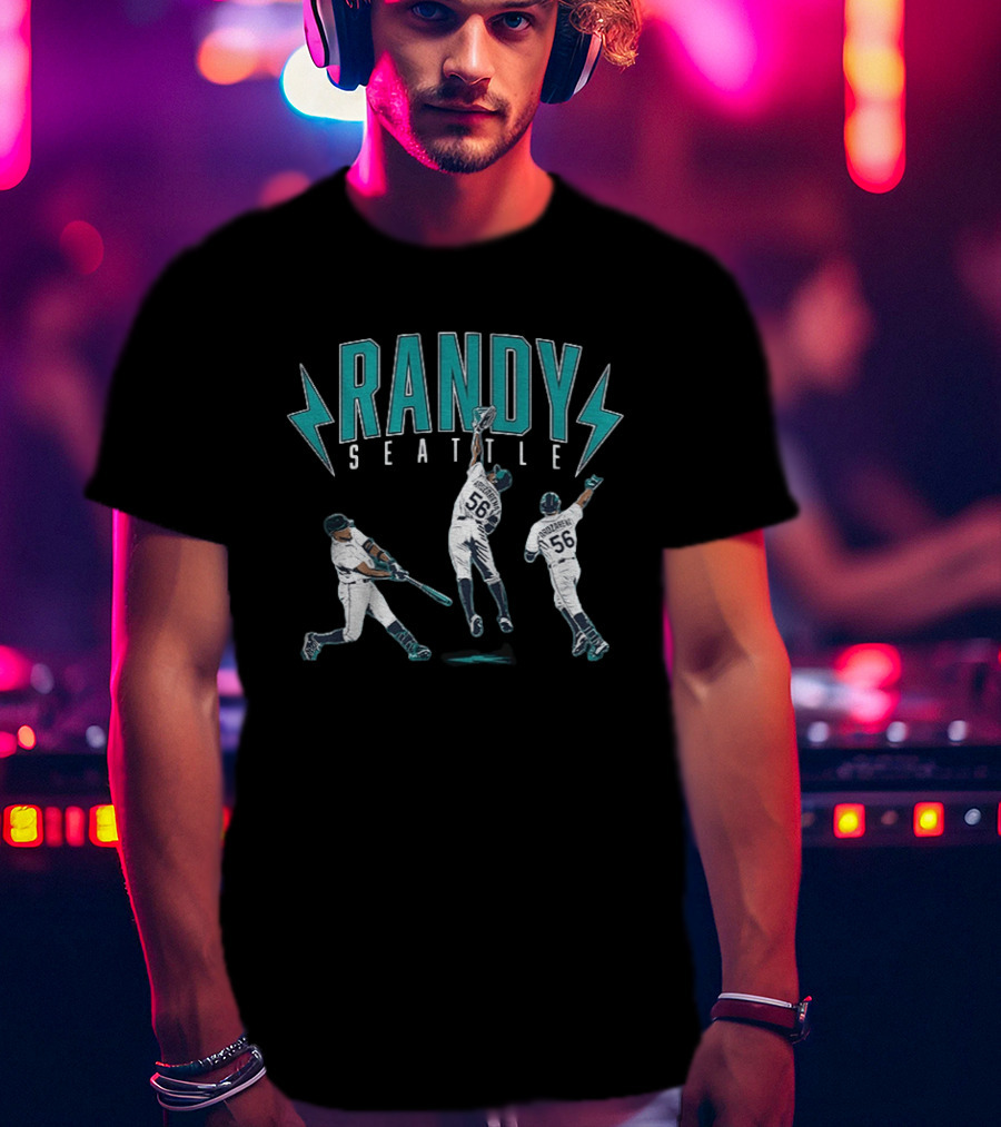 Randy Seattle Arozarena Baseball Player 56 Lightning Action T-Shirt