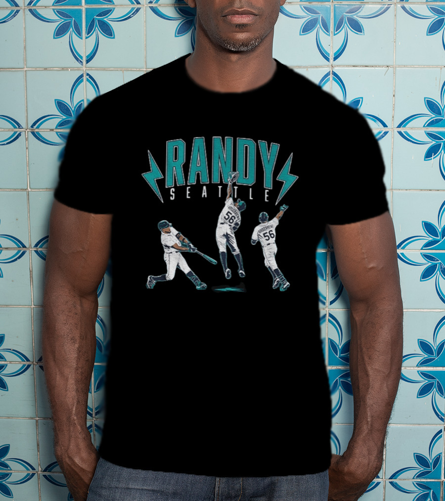 Randy Seattle Arozarena Baseball Player 56 Lightning Action T-Shirt