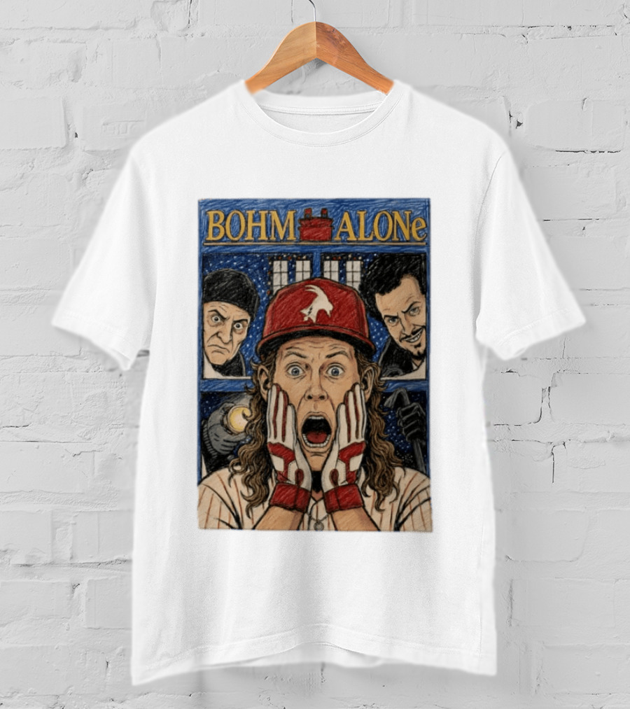 Bohm Alone Alec Bohm Philadelphia Phillies Home Alone T-Shirt