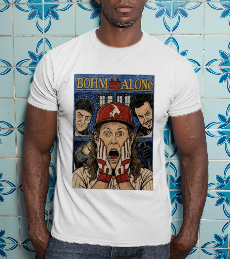Bohm Alone Alec Bohm Philadelphia Phillies Home Alone T-Shirt