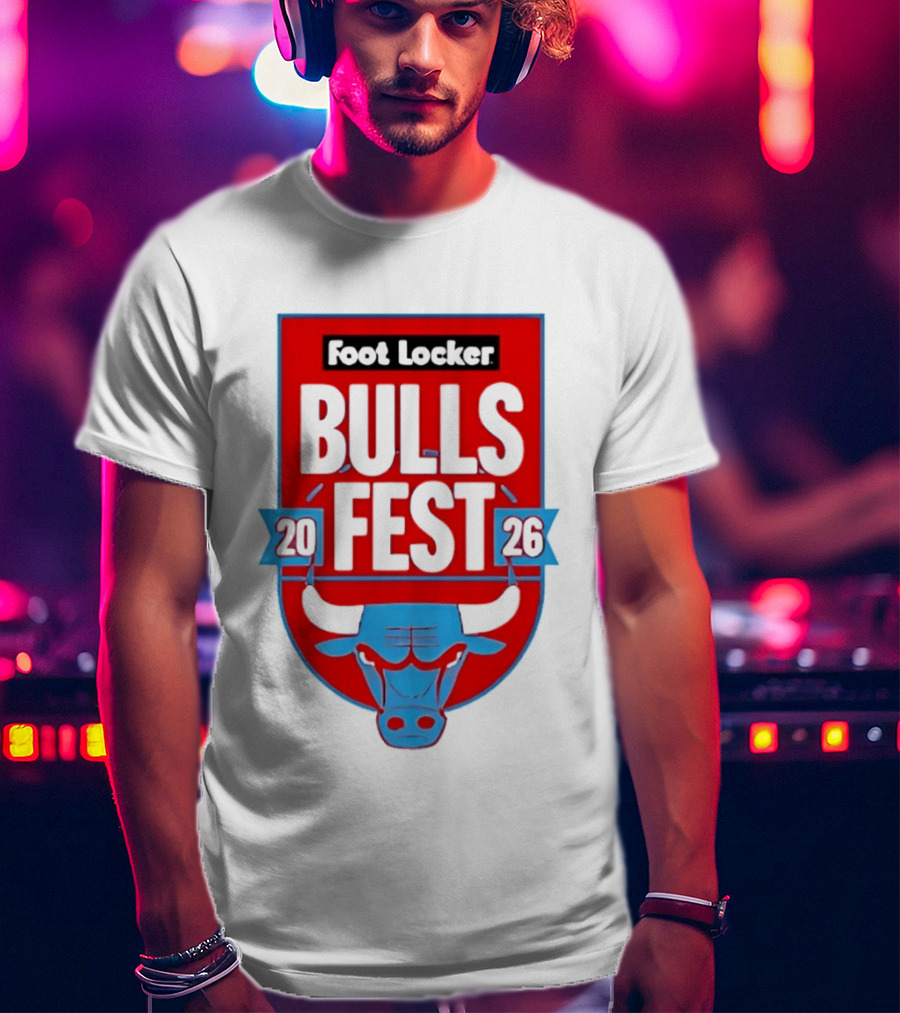 Chicago Bulls Fest 2026 Foot Locker Event T-Shirt