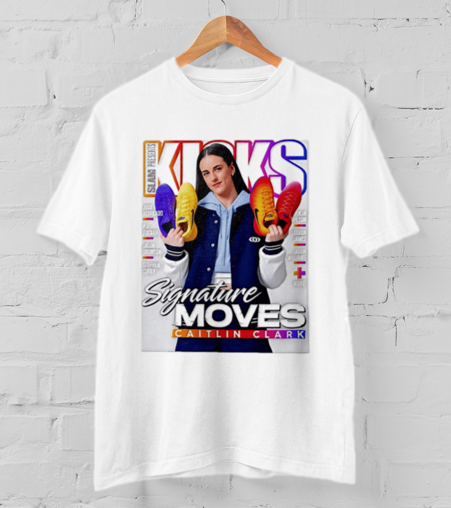 SLAM Presents Kicks Signature Moves Caitlin Clark T-Shirt