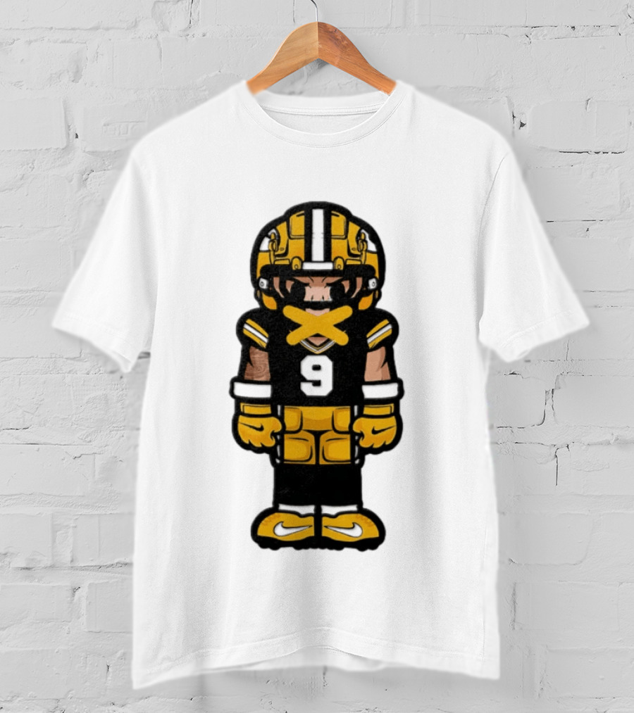 Christian Watson No 9 Chibi Green Bay Packers Football Player T-Shirt
