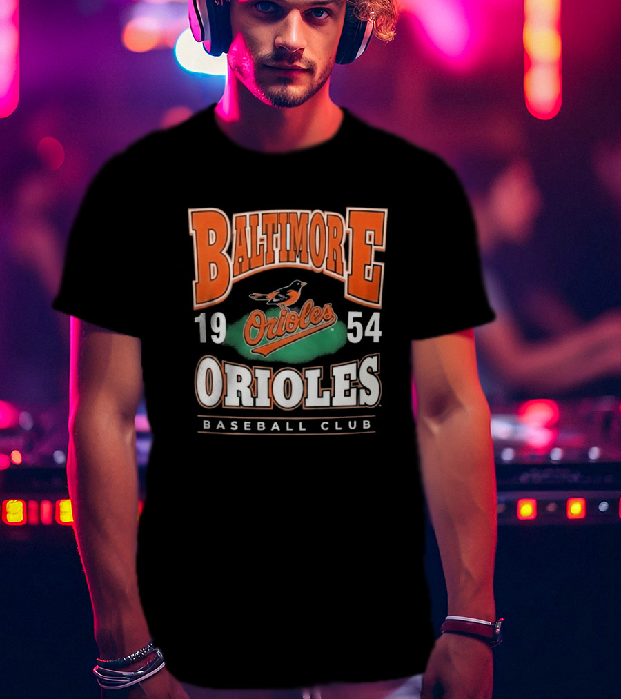 Baltimore Orioles Baseball Club 1954 Vintage Orioles T-Shirt