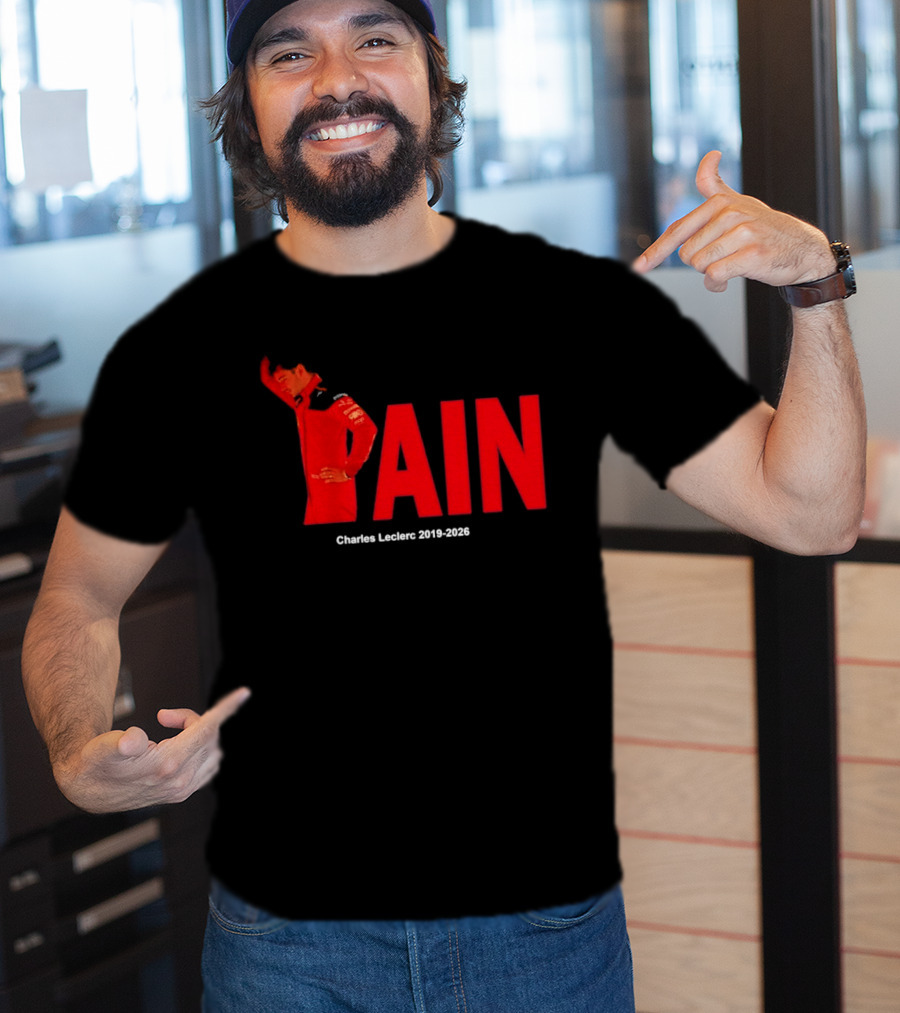 Charles Leclerc 2019 2026 Pain Formula 1 Ferrari Insights T-Shirt