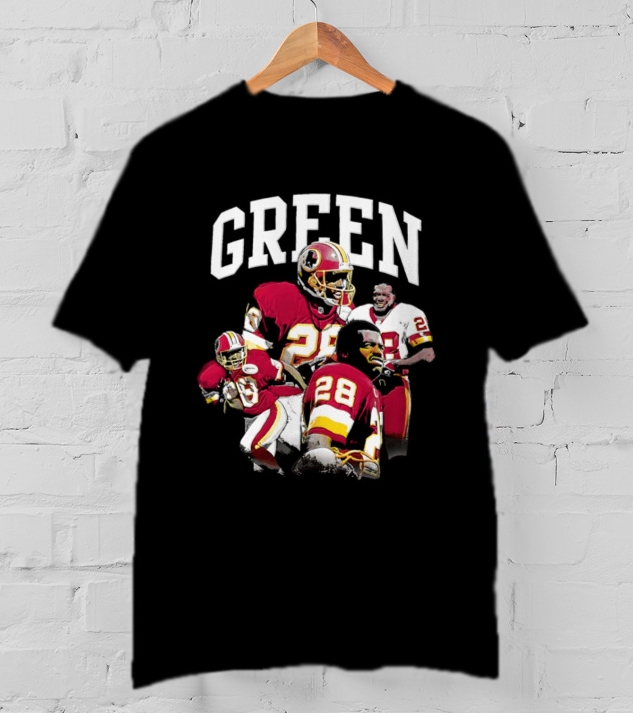 Darrell Green Washington Football Legends 28 Collage 2026 T-Shirt