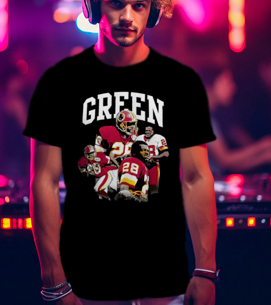 Darrell Green Washington Football Legends 28 Collage 2026 T-Shirt