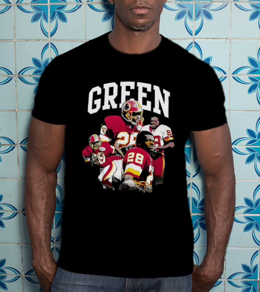 Darrell Green Washington Football Legends 28 Collage 2026 T-Shirt